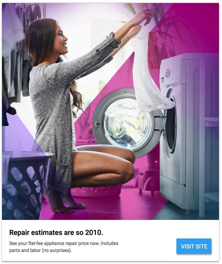 Candu social ad: Repair estimates are so 2010