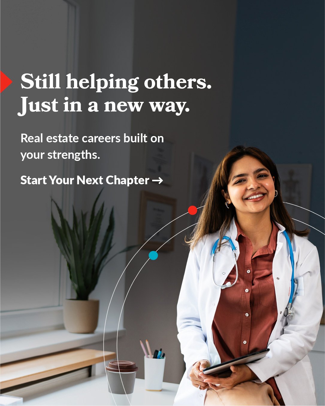 Social ad: Still helping others. Just in a new way.
